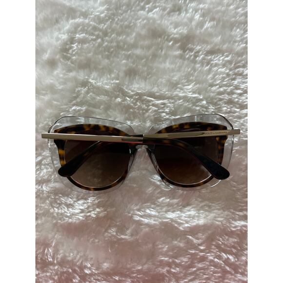 Dolce & Gabbana D&G DG 4282 757/13 Havana Transparent Brown Gradient Sunglasses main image 7